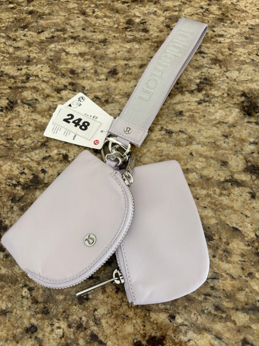 lululemon athletica Lilac Card & Key Holder Wristlet